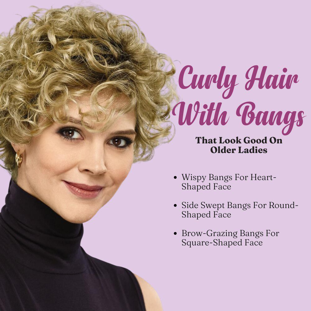 bangs with curly hair round face