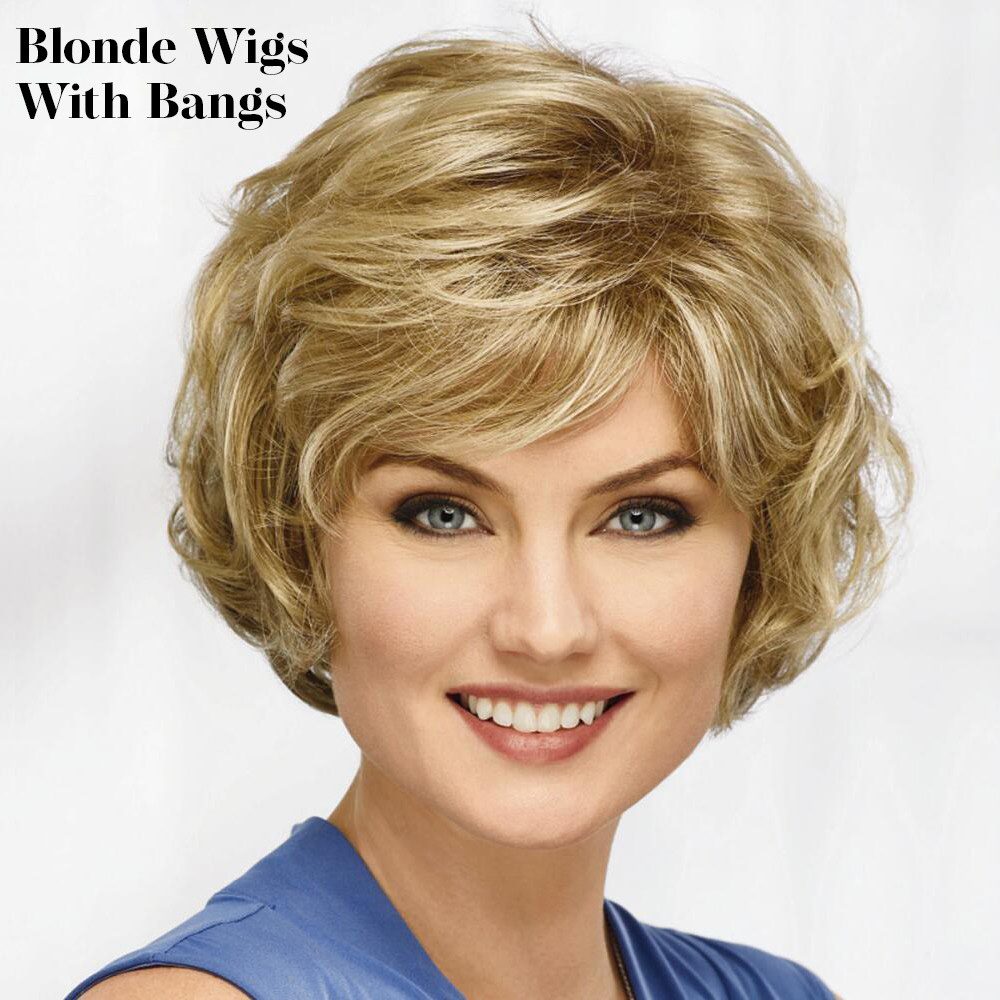 blonde wig with bangs