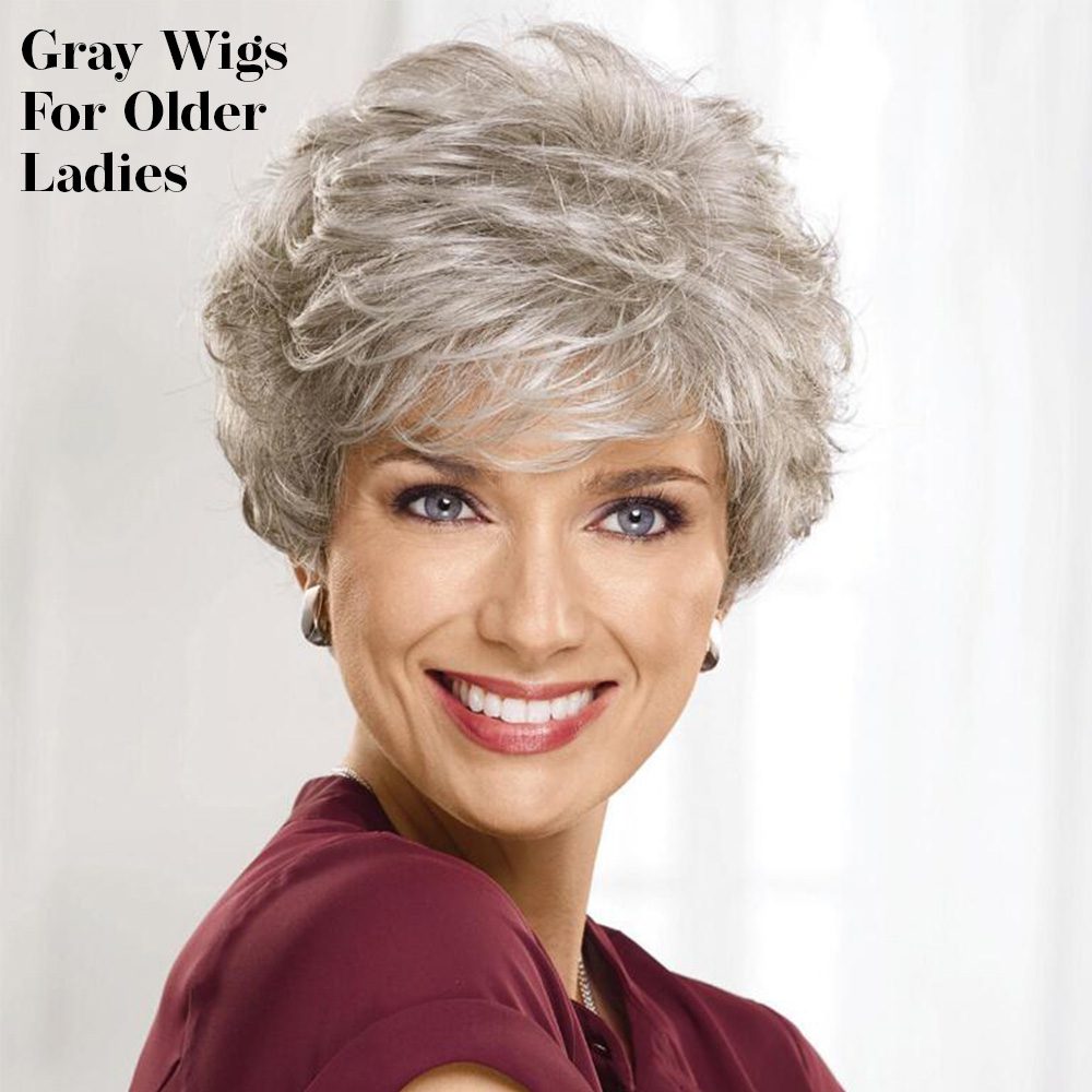 gray wigs for older ladies